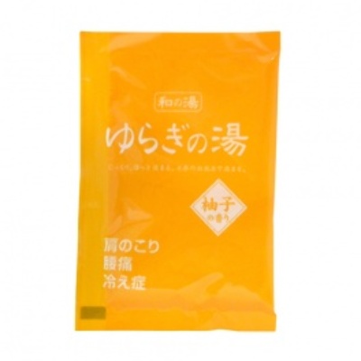 Соль для ванны "Bath Salt Novopin Yuragi noYu" с ароматом юдзу 25г. KJ, Япония