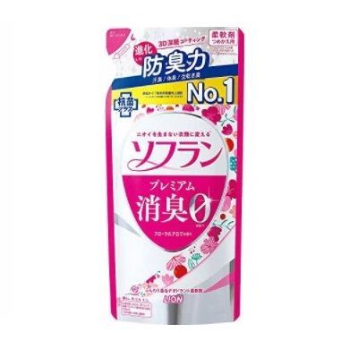 Кондиционер для белья "SOFLAN"  "Premium Deodorizer Zero-Ø" - натуральный аромат роз 420 мл МУ. Япония, Япония