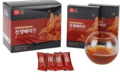 Чай с ягодами женьшеня Jungwonsam Tea Korean Ginseng Berry 3г.*10шт., Корея