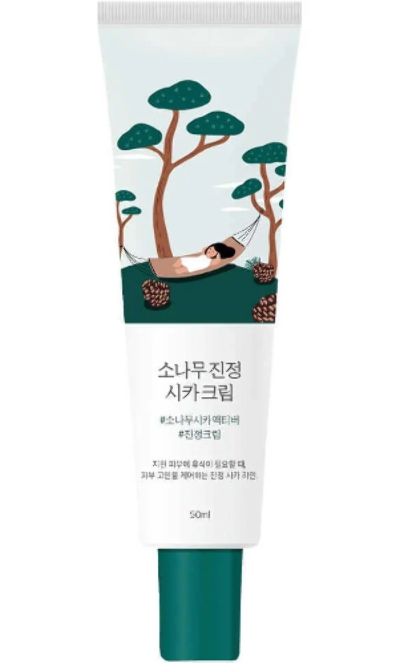 Крем для чувствтельной кожи (комплекс центеллы и экстракта сосновых иголок) ROUNDLAB Pine Calming, 50 мл, Корея