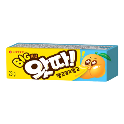 Жевательная резинка LOTTE Манго "WHATTA Big Bubble Gum mango" 23г. Корея
