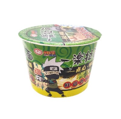 Лапша NARUTO Мини-рамен с курицей с овощами и грибами Mini Naru Ramen Cup 35г.  КНР, Китай