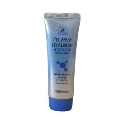 Солнцезащитный крем для лица увлажняющий Real Beauty Bloomy Sun Cream I'm Aqua Hyaluron Extra Moist UV SPF50+/PA++++  70мл