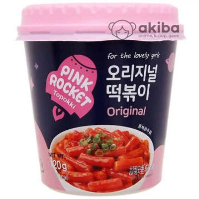 Рисовые клецки (топокки) б/п оригинальный вкус Pink Rocket Topokki Original 120г.