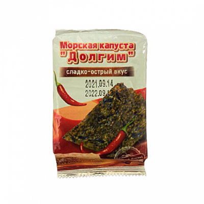 Морская капуста "Долгим" сладко-острый вкус 5г. Ю.Корея, Корея