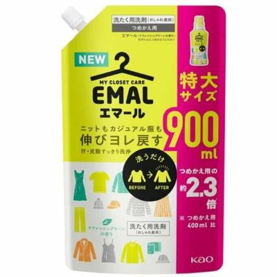 Средство "Emal" для стирки деликатных тканей (аромат свежей зелени) 900 мл, м/у Япония