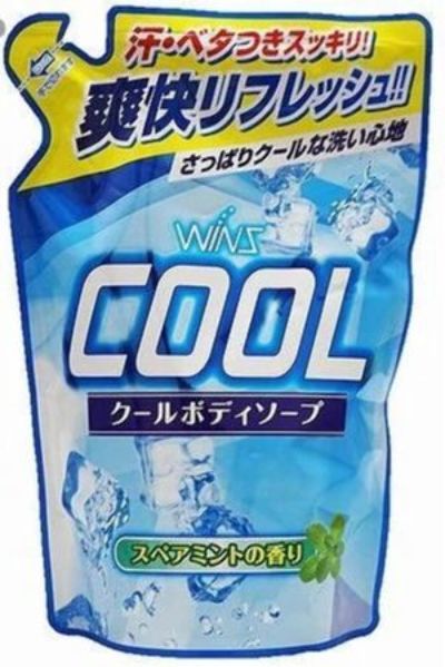 Гель для тела "Wins Cool Body Soap" с ментолом и ароматом мяты 340г. м/у