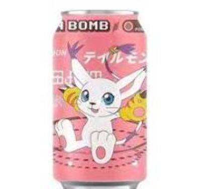 Лимонад Ocean Bomb со вкусом граната Digimon 330мл. Тайвань, Тайвань (Китай)