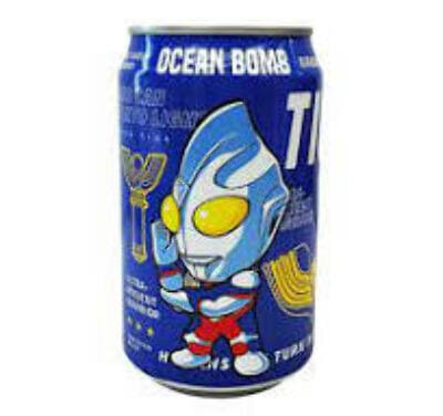 Лимонад Ocean Bomb Ultraman Tiga со вкусом яблока 330мл. Тайвань, Тайвань (Китай)