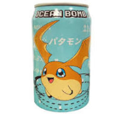 Лимонад Ocean Bomb со вкусом лимона Digimon, 330мл. Тайвань, Тайвань (Китай)