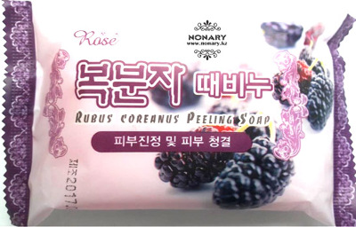 Мыло-пилинг с экстрактом тутовника Rose Rubus peeling soap 150гр. Ю.Корея