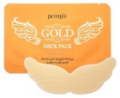 Гидрогелевые патчи для подтяжки шеи с золотом Angel Wings Petitfee,10г. Ю.Корея