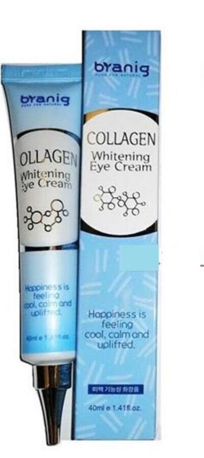 Крем для век с коллагеном против морщин, Branig Collagen Whitening Eye Cream Anti-Wrink, 40мл.Ю.Корея