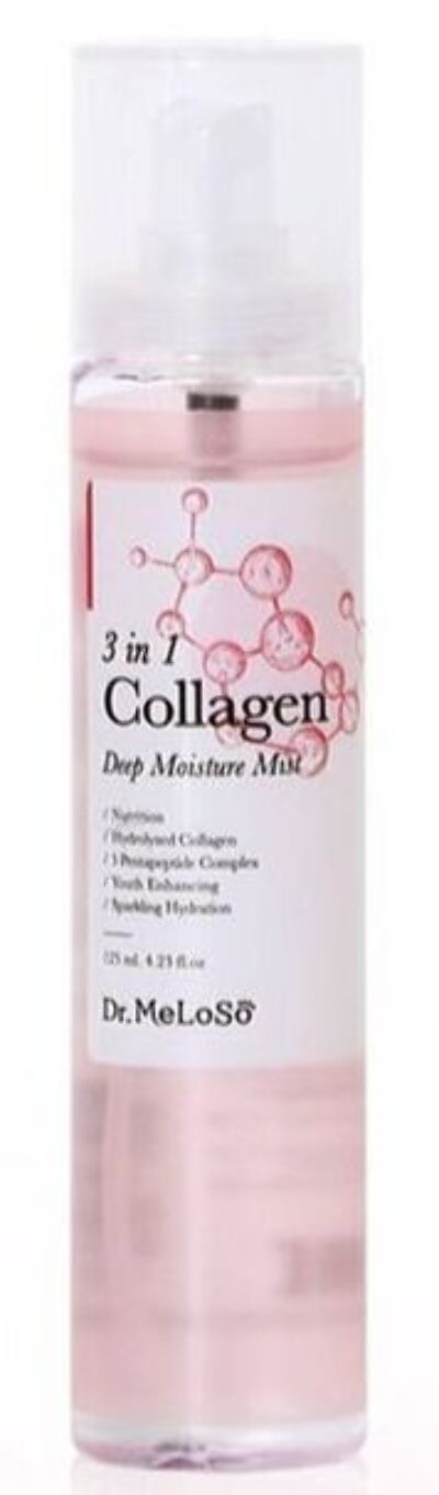Тонер-мист для лица увлажняющий с коллагеном, Dr.Meloso Mist 3In1 Collagen Deep Moisture 125мл. Ю.Корея