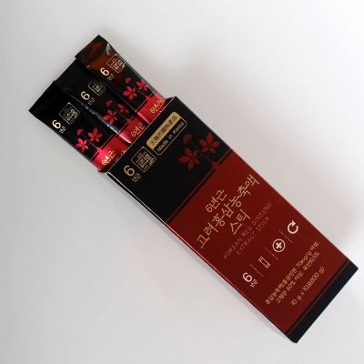 Стик с экстрактом красного женшеня 6-летней выдержки, Red Ginseng Extract Stick 10г.*10шт. Ю.Корея