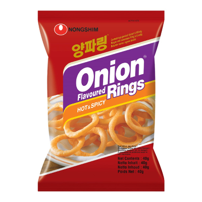 Чипсы "Луковые кольца с перцем" Nongshim 40г. Корея, Корея