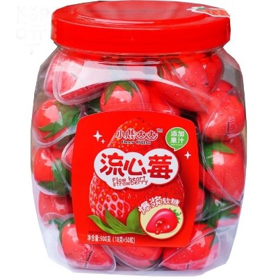 Жевательные конфеты "Клубника" Deer Dada 900г. 50шт. КНР, Китай