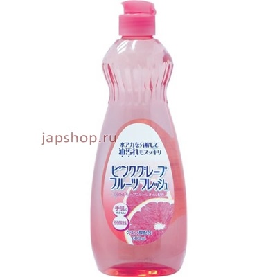 Жидкость для мытья посуды "Rocket Soap Fresh" с маслом розового грейпфрута 600мл. Япония
