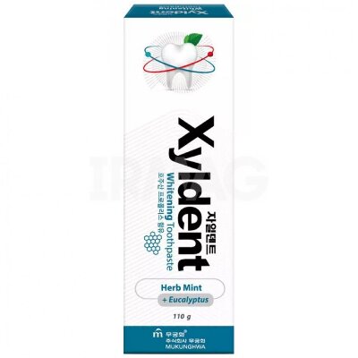 Отбеливающая зубная паста "Xyldent" «Травы и эвкалипт» (гелевая) 110 г MKH  Ю.Корея