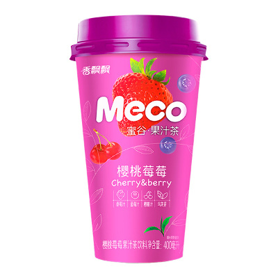 Фруктовый чай MECO со вкусом черешни и черники 400мл. КНР