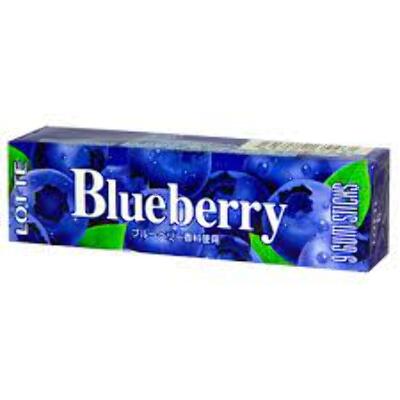 Жевательная резинка LOTTE "BLUEBERRY GUM" Голубика , 31г. Япония.