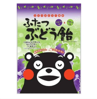 Леденцы Kumamoto Bear Hard Candy со вкусом винограда и муската, 90г. Okura Япония, Япония