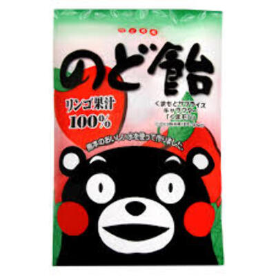 Леденцы Kumamoto Bear Hard Candy со вкусом яблока, 90г. Ohkura Япония, Япония