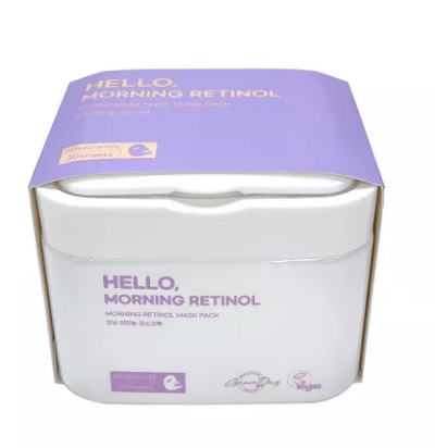 Набор восстанавливающих тканевых масок с Ретинолом Grace Day Hello Morning Retinol Rethinol 30шт