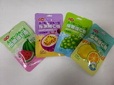 Леденцы iZi Happy Fruit кислые с витамином С (лимон, мангустин,арбуз,виноград) Yinuo 15г. КНР
