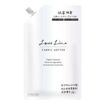 Концентрированный кондиционер для белья с ароматом белого мускуса МЭУ 1л. "Mitsuei" "Love Line"