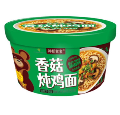 Лапша Мишка со вкусом Тушеной Курицы с Грибами Wang Zi Feng Fan 117г. КНР