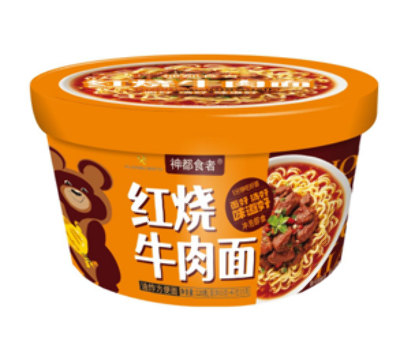 Лапша Мишка со вкусом Тушеной говядины Wang Zi Feng Fan 120г. КНР, Китай