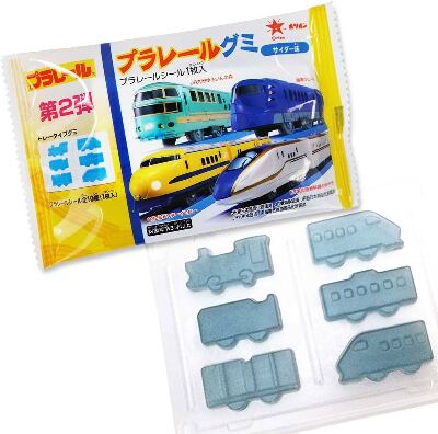 Мармелад со вкусом содовой Plarail Gummy Cider Flavor с наклейкой Orion, 25 гр. Япония, Япония