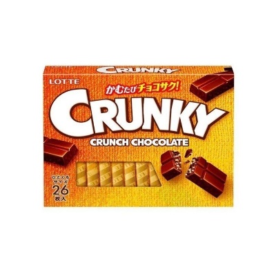Шоколад Crunky Экселент хрустящий Lotte, (набор 3,75гр*26шт) 97,5 гр. Япония