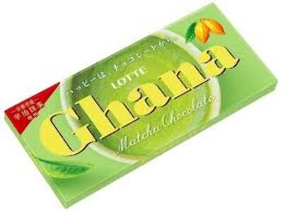 Шоколад со вкусом матча Ghana Matcha Lotte 45г. Япония