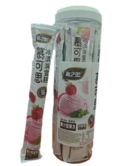 Желе фруктовый лед "Фруктовый лед Клубника" 105гр КНР