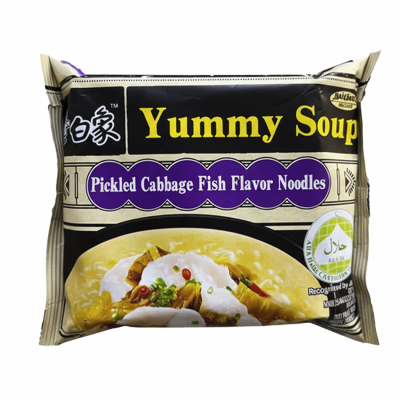 Лапша BaiXiang со вкусом пряный рыбный суп (Халяль) 122г., КНР